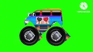 Monster truck justice kids tv colors