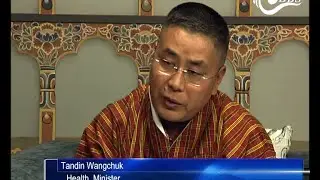 Dawai Kudroen with Tandin Wangchuk, Health Minister