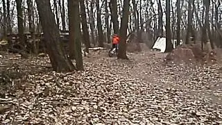 Maxi beim Fahrradtraining in Mainaschaff am Eller