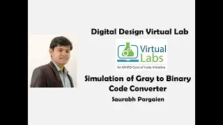 Simulation of  Gray to Binary code converter using Virtual Lab