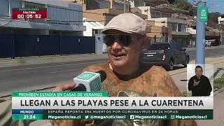 Viajeros llegan a playas pese a cuarentena: Proh&iacute;ben estad&iacute;a en casas de veraneo