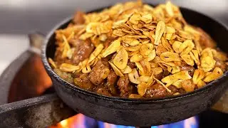 ガリビフライス　Super Garlic rice with beef.　GW（ガリハラウイーク）突入