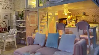 Miniature dollhouse girlish dream loft apartment