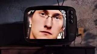 Old TV Glitches: Man's Face Transforms Before Your Eyes! #shorts
