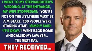 My Wife Stopped Me at My Stepdaughter&rsquo;s Wedding &ldquo;You&rsquo;re Not on the List
