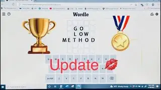 Go Low Wordle Method: UPDATE #Wordle