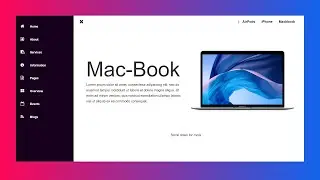 Responsive Sidebar using html CSS only
