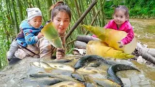Single Mom&rsquo;s Daily Struggle: School, Giant Fish, and Bamboo Shoots
