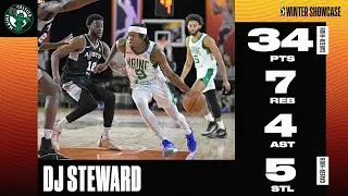 DJ Steward Drops A Career-High 34 PTS, 7 REB, & 5 STL During Winter Showcase!