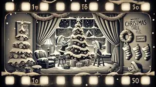 🎄 Christmas Background Music & Retro Cartoon Vibes | 2 Hours of Family-Friendly Holiday Atmosphere 🎅
