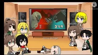 Aot react to If Godzilla Was in DOOM... (DOOM VS GODZILLA)