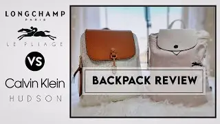 LONGCHAMP LE PLIAGE vs CALVIN KLEIN HUDSON | BACKPACK COMPARISON + REVIEW | WHAT'S IN MY BAG?