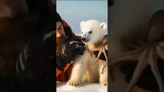 A white polar Bear Help Rescue Team