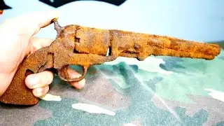 Old Model Ruger Revolver Gun Restoration(decoration gun find in river 1851 Navy #restoration#viral