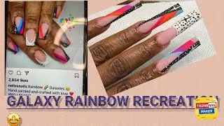 Watch Me Work: Recreation Inspired Acrylic Nail | Shooting Start ￼