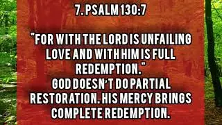 10 TRANSFORMATIVE BIBLE VERSES THAT REVEALED THE DEEP MERCY OF GOD PART 2 