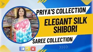 Elegant Silk Shibori Saree Collection || Epi 357 ||  Priya's Collection || #shortsviral