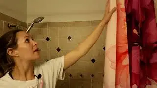 Pink Shower Curtain for Bathroom Rose Pink Floral Shower Curtain Set with Hooks