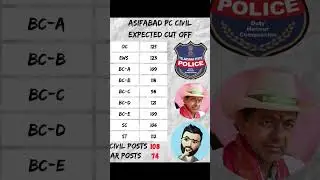 Telangana Police Constable Asifabad Civil Expected Cutoff #tslprb #police #civil #viral #trending