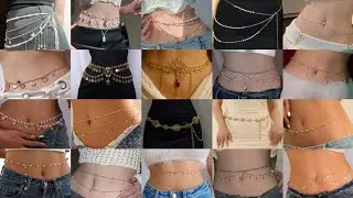 Wait chains ideas | most attractive thing a girl can wear  waist chain | waist chain trending ideas 