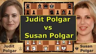 JUDIT POLGAR vs SUSAN POLGAR – Legendary Sister Showdown 🔥 #PolgarSisters #ChessLegends #RapidChess