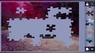 Blue Beast in a Magenta Mist 🚗💙🧩// amazing jigsaw puzzle game 🧩//@jigsawpuzzle45