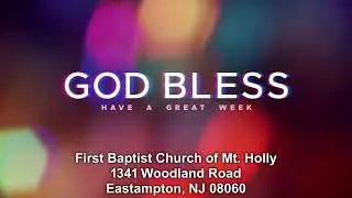 First Baptist Church of Mount Holly, NJ, Sunday, January 18, 2025