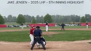 JAKE JENSEN - 2025 LHP - APRIL 30, 2024 - 5TH INNING - HIGHLIGHT - MONMOUTH COUNTY TOURNAMENT