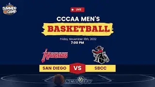 San Diego City vs Santa Barbara City College Men's Basketball LIVE 11/18/22