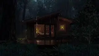 Tin Roof Night Storm | Deep Sleep Rain & Thunder