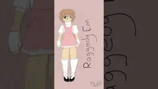 Drawing myself as a raggedy ann doll! #raggedyann #cute #dollie #doll #artistdrawing