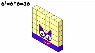 Numberblocks square numbers