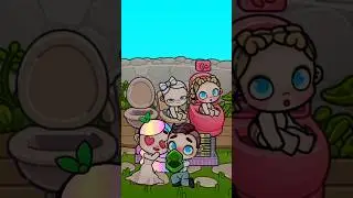 Glow up princess poor hair rainbow 🌈 Avatar World Pazu #shorts #tocaboca