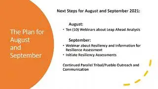Recorded Presentation In Depth Leap Ahead Analysis  August 3, 2021   Projected Climate Change