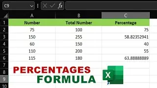 How to Use the PERCENT FORMULA in Excel to Calculate Percentages Formula  Easily