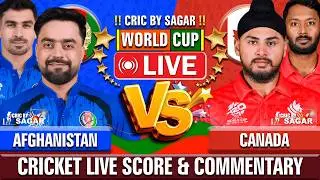 Afghanistan vs Canada | AFG vs CAN | Cricket Live Score & Commentary