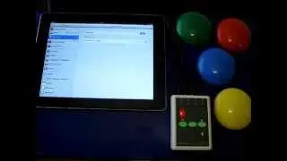 Using the iPad switch access device Switch2Scan with 4 switches to read iBooks. MODE 5