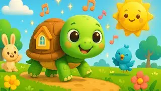 Slow and Happy Turtle 🐢 | Gentle Song for Kids