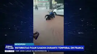 Motoristas ficam ilhados durante temporal em Franca - Jornal da Clube 2º Edição (13/01/2026)