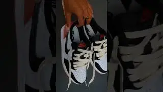 Air Jordan 1 Low OG Black Toe with Sail Lace Swap #jordan #sneakers #talkswithtj #jordan1
