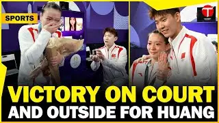 Victory on court and outside for the Chinese badminton player, Huang