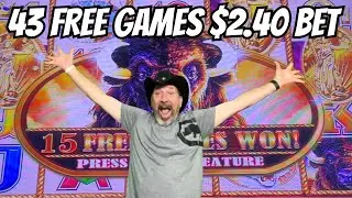 🦏 43 Free Games On A $2.40 BET GOT EM!! #2023 #4k