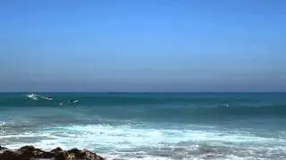Drone at Lyman's making videos of surfing.