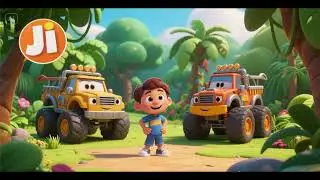Песня JJ and the Jungle Trucks &ndash; Детские стишки и песенки 🌴🚚🎶
