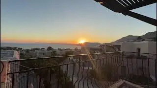 Sunset over the Finas hotel, Pefkos 