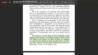 Lossky Introduction to Theology Chapters 1 and 2