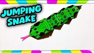 Origami Paper Jumping Snake - Diy Paper Snake Craft