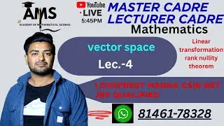 vector space 4  master cadre ,Lecturer cadre Math | lecturer cadre math