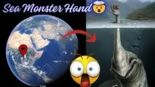 😱I Found Scary sea hand monster in google maps🌏 #globetrekker02 #trending #viralvideo #seamonster