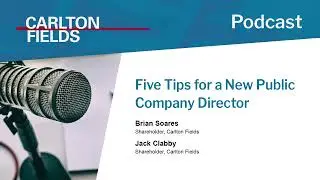 Five Tips for a New Public Company Director